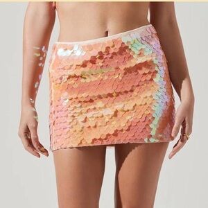 NWT Astr Darby Sequin Mini Skirt